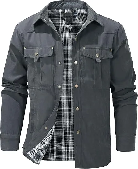 🤠 Men’s Lightweight Plaid Western Shirt Jacket – Rugged Style. Everyday Comfort. 🔥 Limited-Time Fall Deal – 40% OFF!