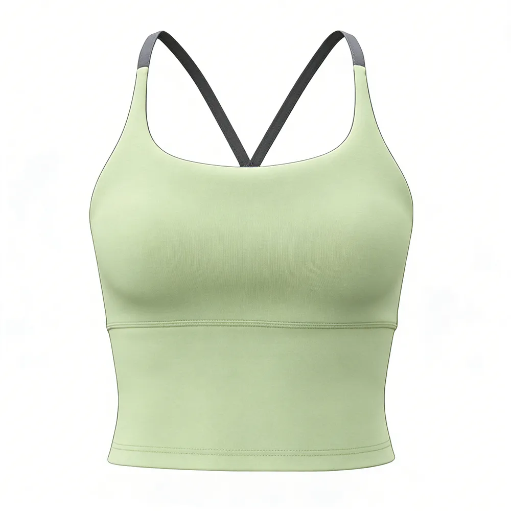 Women's Plain Criss Cross Sports Top