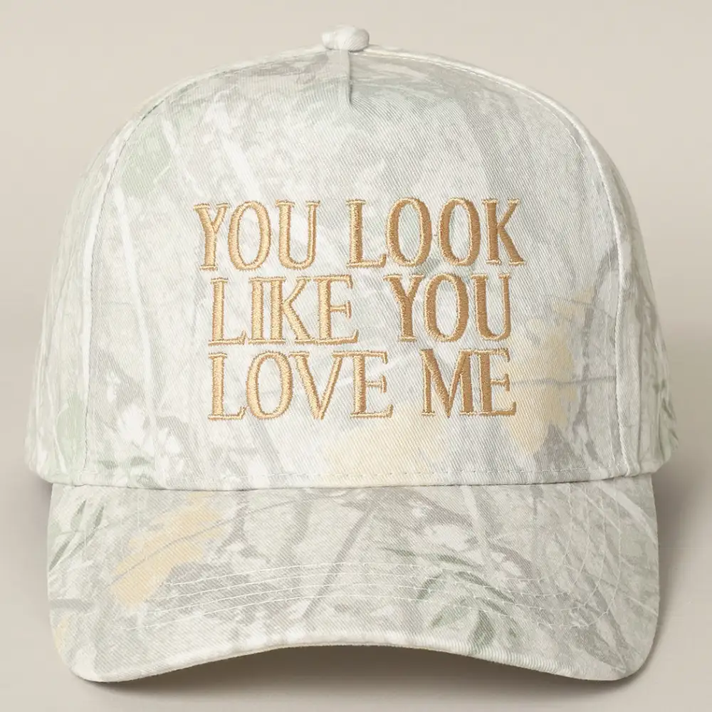 Camo Message Baseball Cap