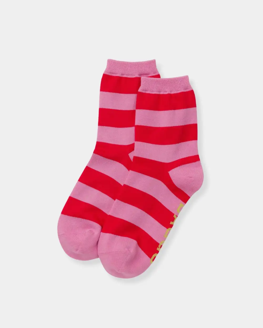 Stripe Accent Crew Socks
