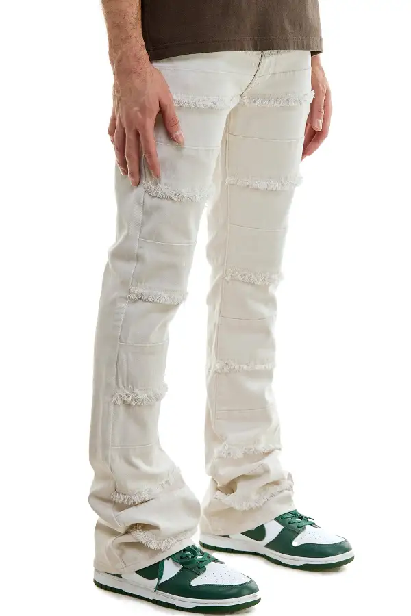 Men's Clean Flare Skinny Stacked Pants