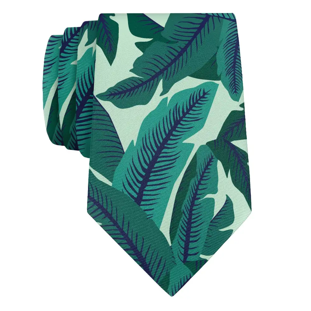 Banana Leaf Pattern Necktie