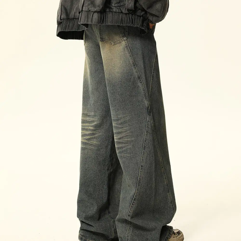 Distressed Wide Leg Jeans