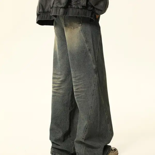 Distressed Wide Leg Jeans