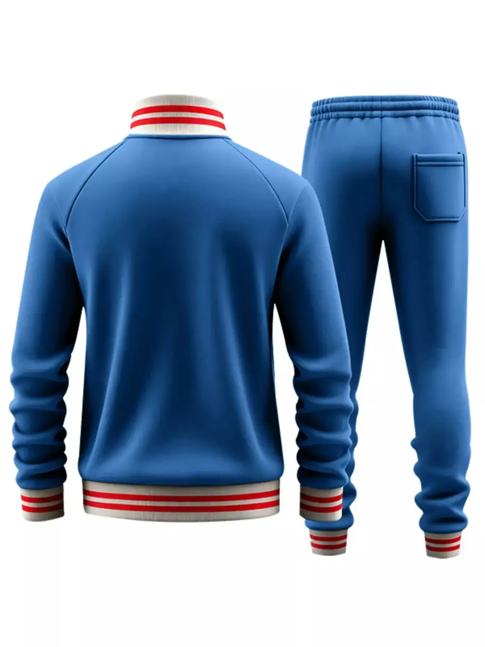 Men's Full Size Striped Zip Up Outerwear