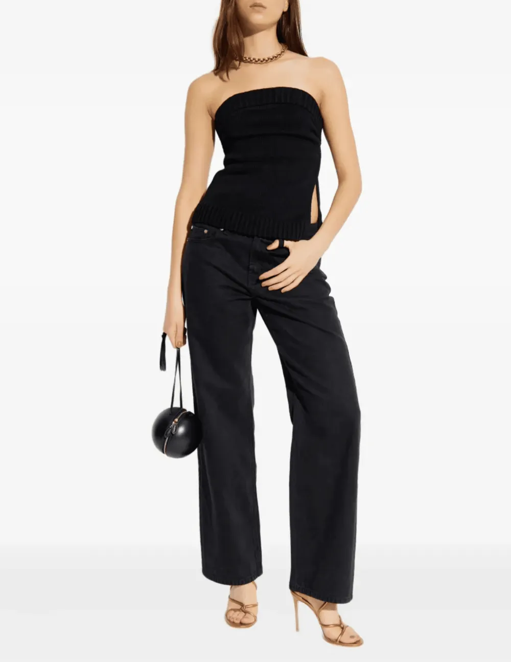 Knitted Ribbed Structured Tank Top