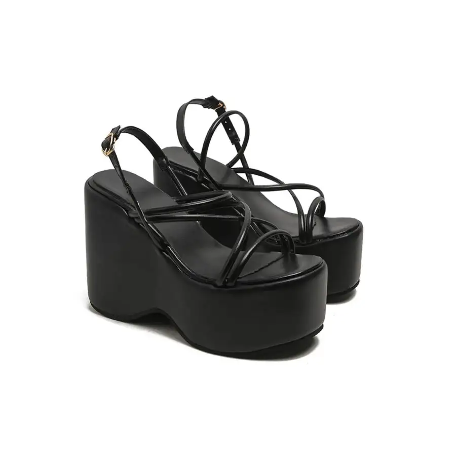 Strappy Platform Wedge Sandals