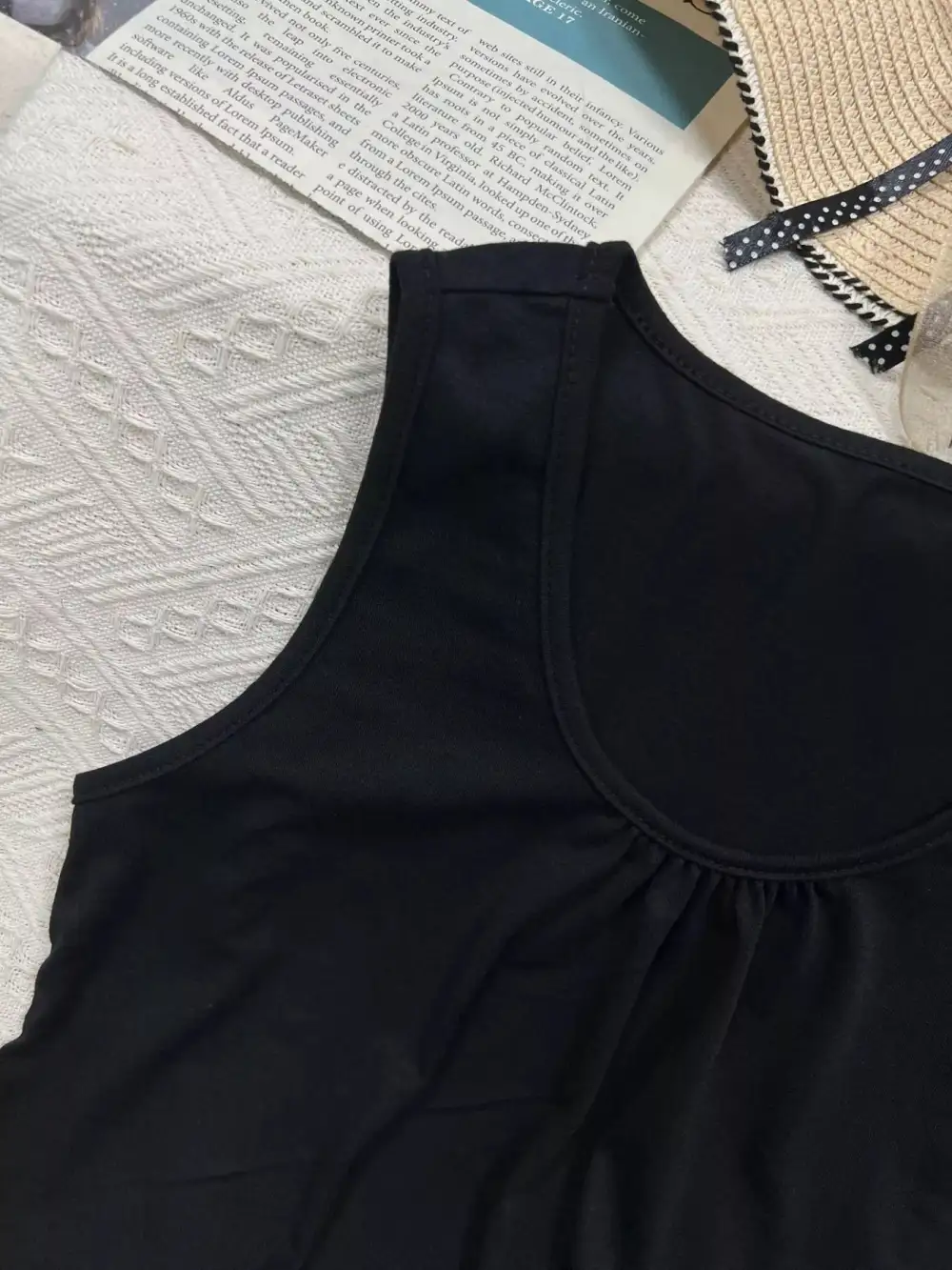 Solid Color Round Neck Tank
