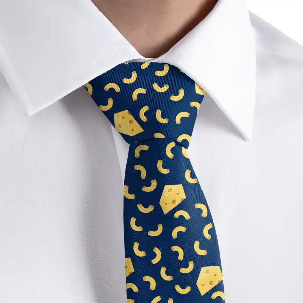 Cheese Food Pattern Necktie