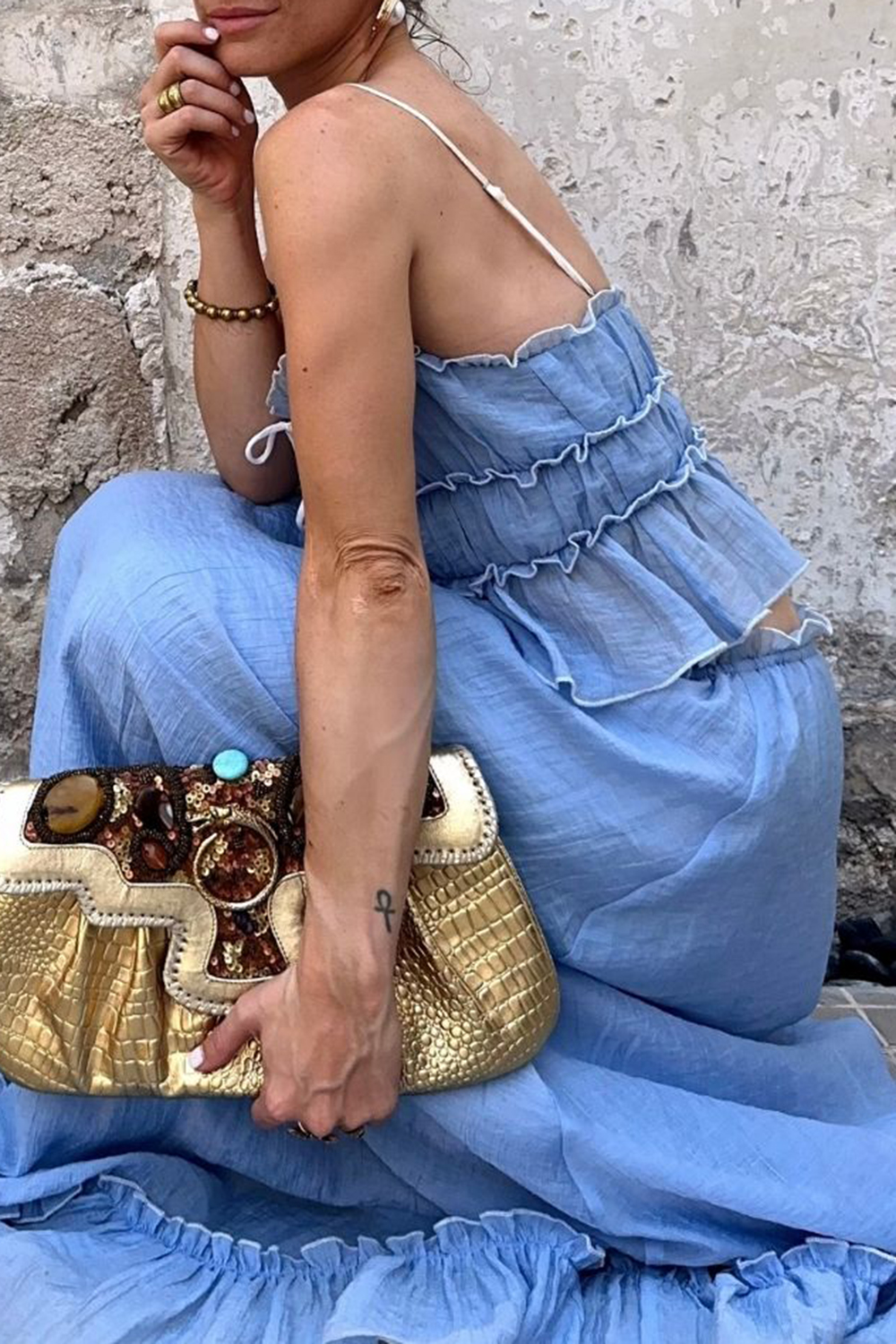 Holiday Style Baby Yellow Maxi Skirt