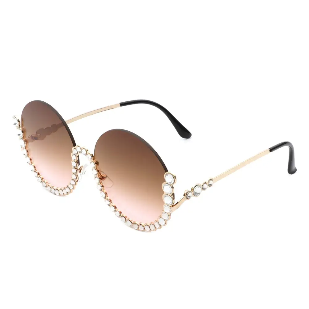 Layered Round Frame Sunglasses
