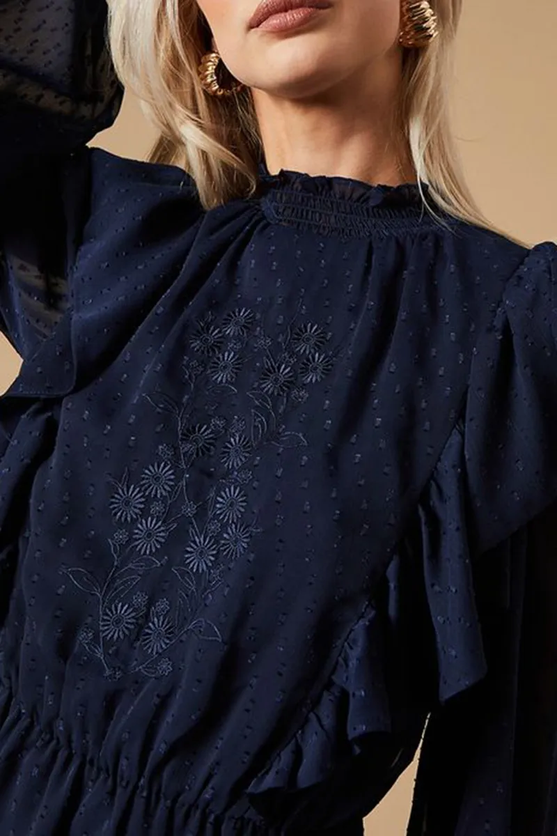 Casual Style Long Sleeve Blouse