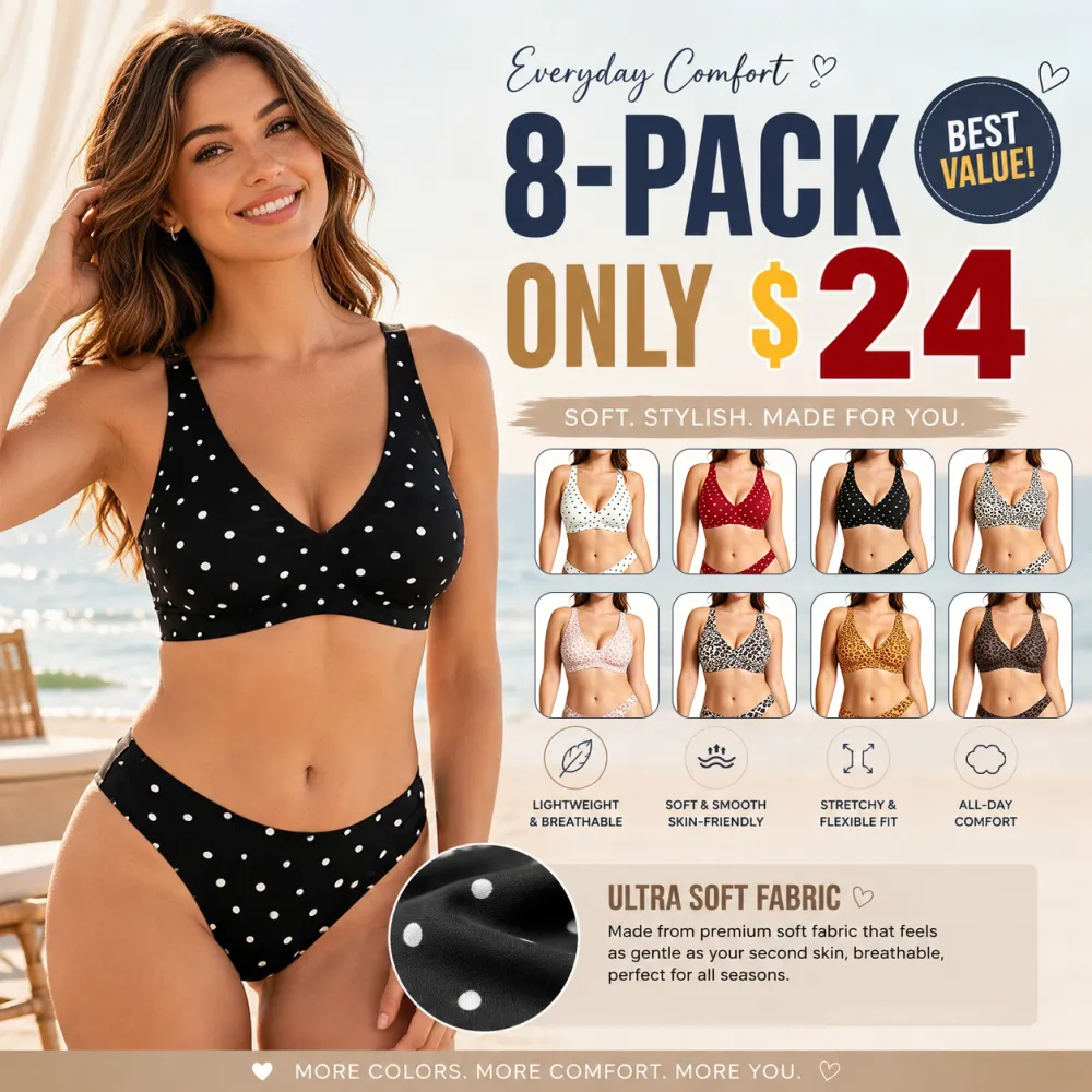 Women's Wireless Seamless Jelly Bra Deep V