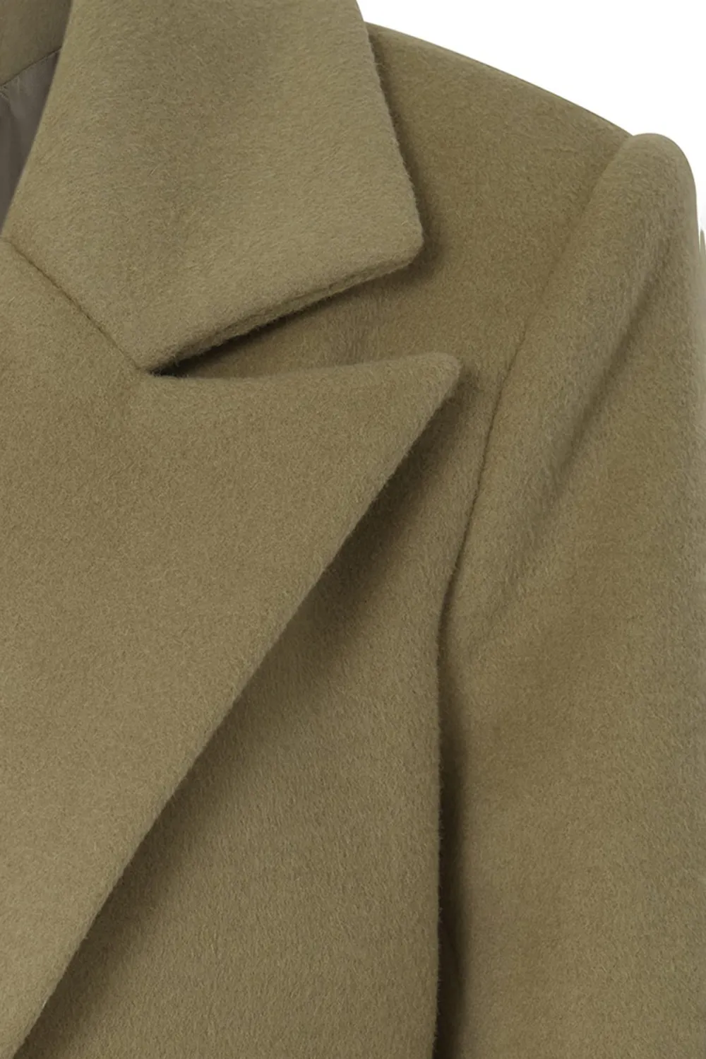 Belted Wool Trench Coat