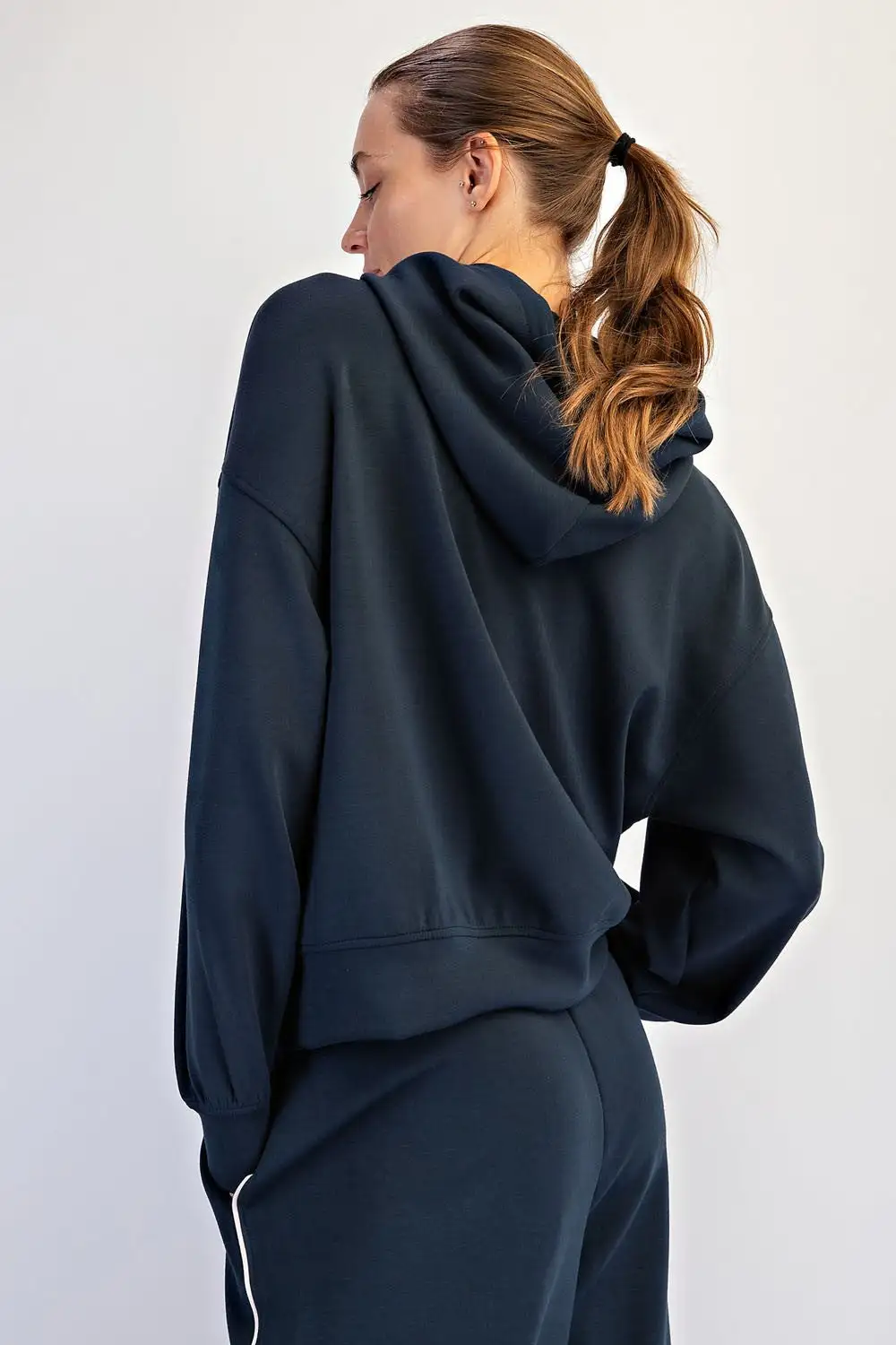 Modal Piping Hoodie