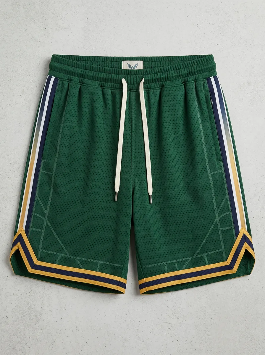 Training Striped Detail Mesh Detail Utility Look Men's Basketball Shorts