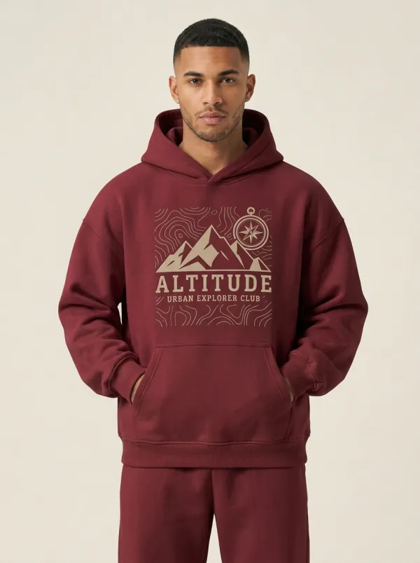 Men's Mountain Compass Urban Explorer Graphic Hoodie