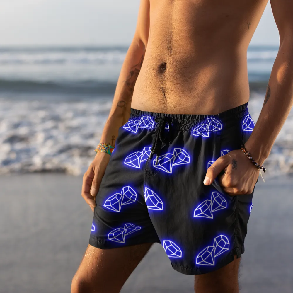 Mens Neon Swim Shorts
