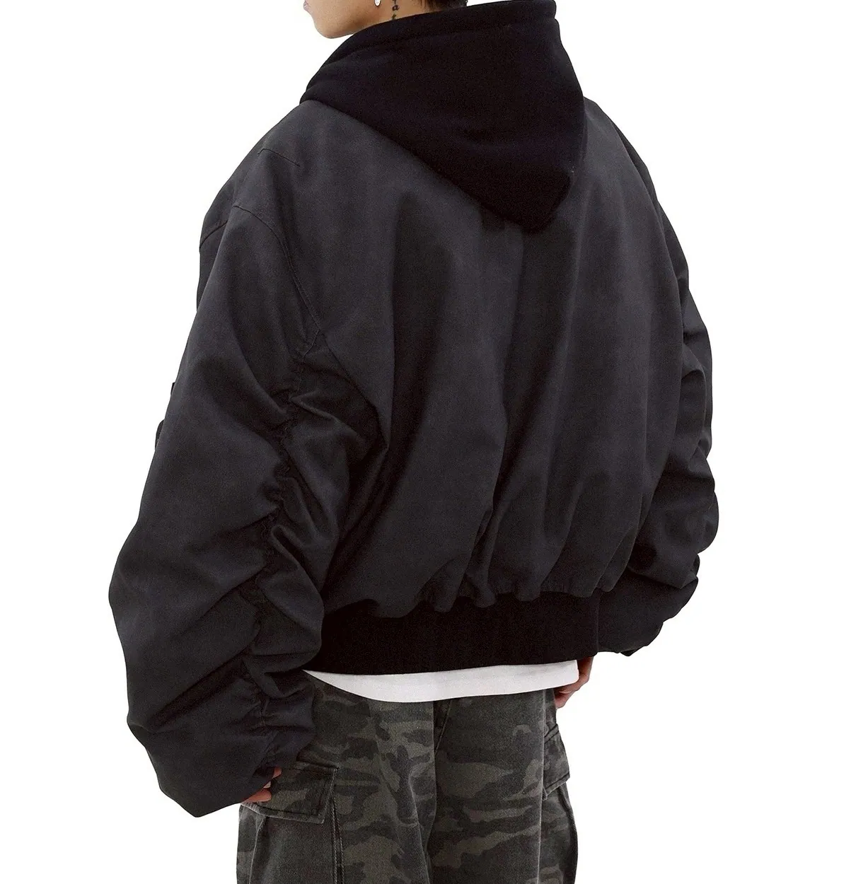 CleanFit Boxy Hooded Short Jacket