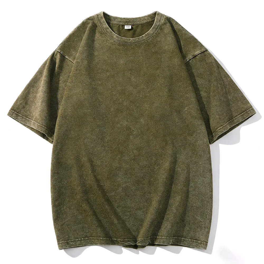Acid-washed T-shirt