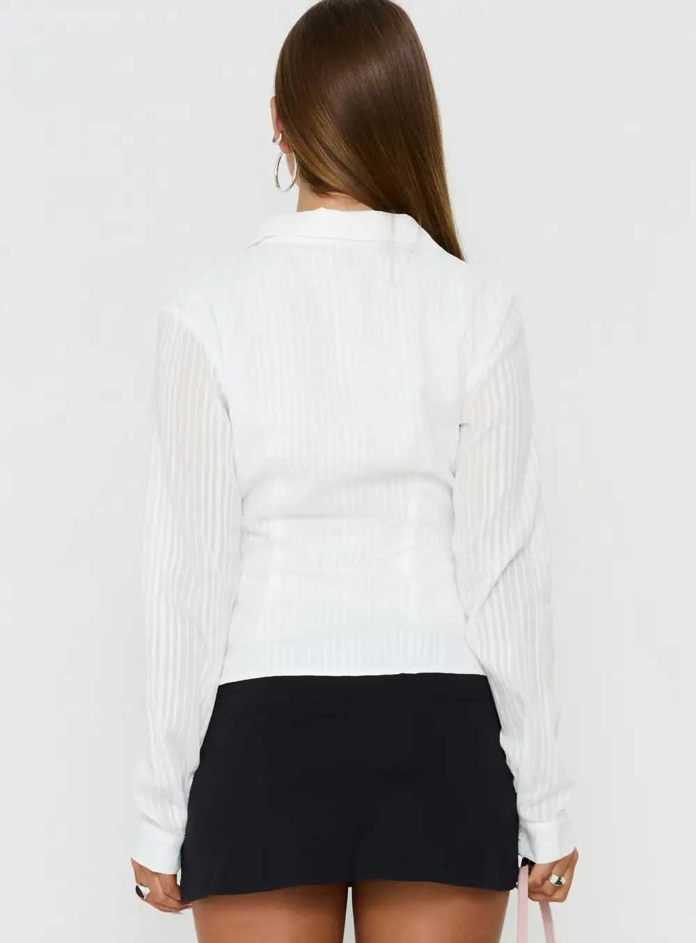 Soft Touch Button Up Collared Shirt