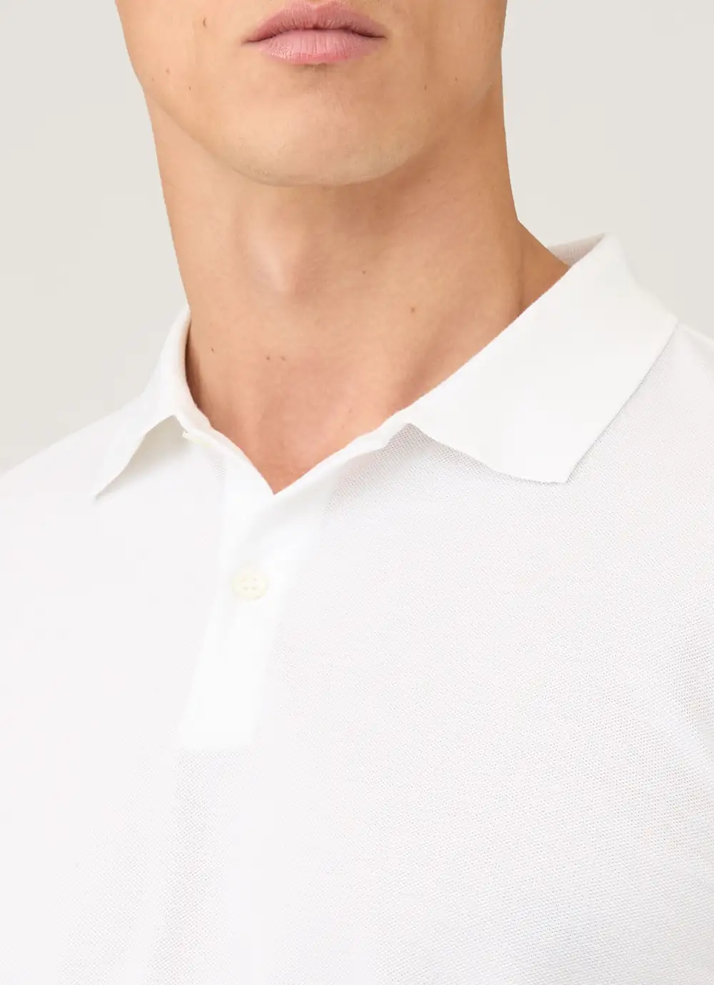 Clean Everyday Slim Fit Cotton Pique Short Sleeve Polo Shirt