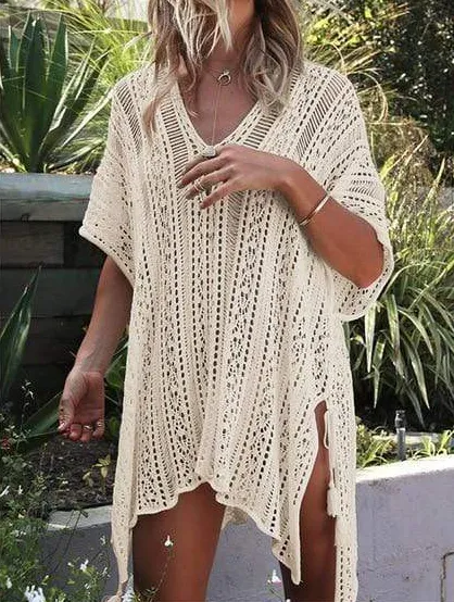 Crochet Beach Cover Up Dress