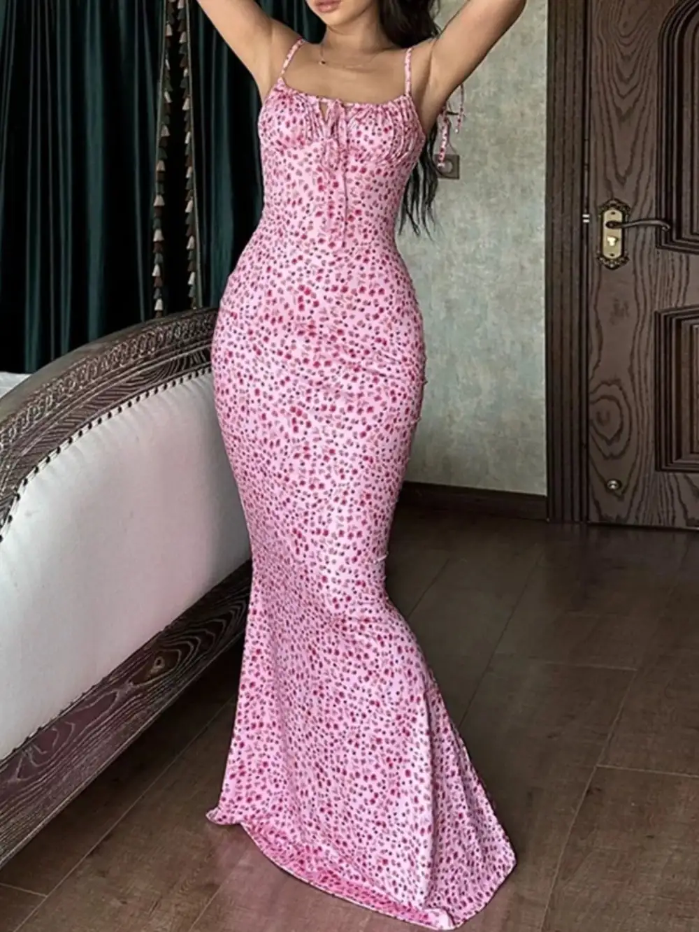 Soft Touch Layered Lightweight Feel Maxi Dress