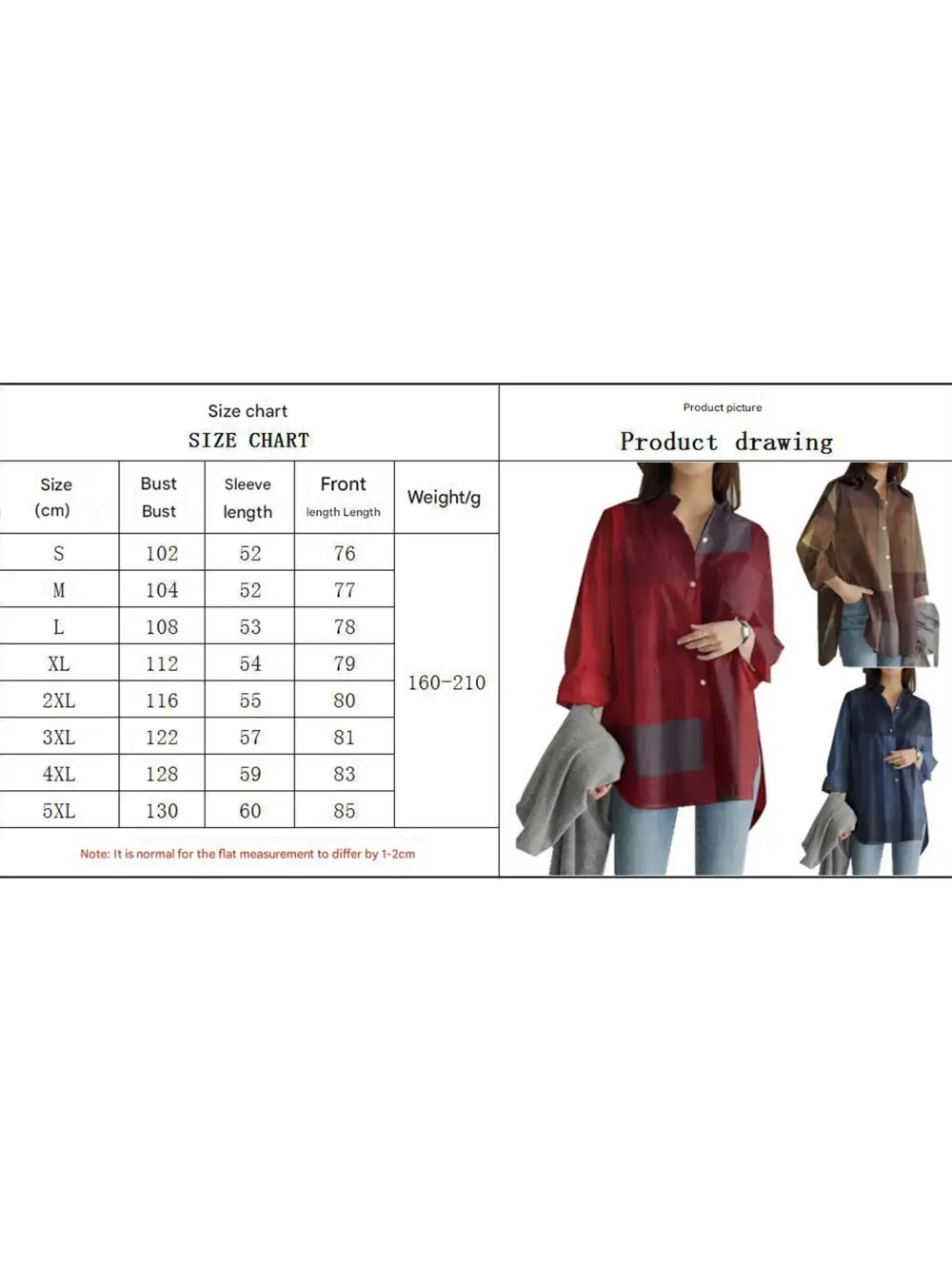 Long-Sleeved Plaid Irregular Shirt