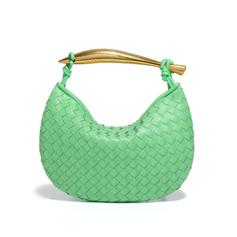 Handwoven Solid Dumpling Bag Casual Tote