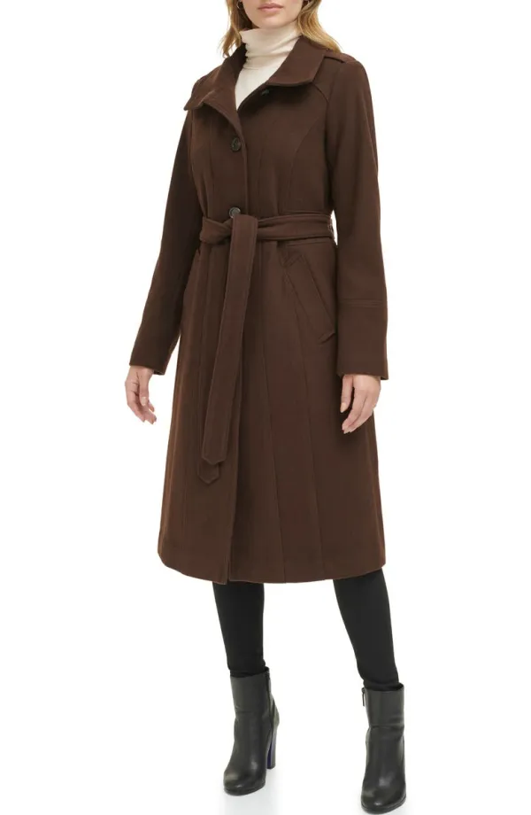 Military Wool Blend Coat