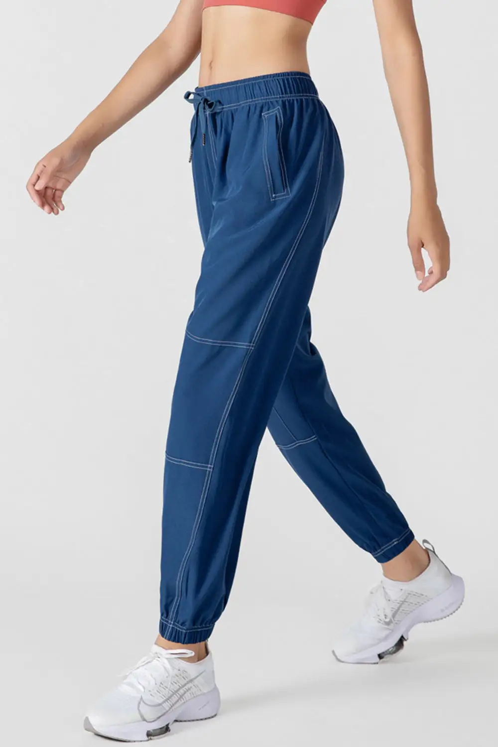 Drawstring Pocketed Jogger Pants