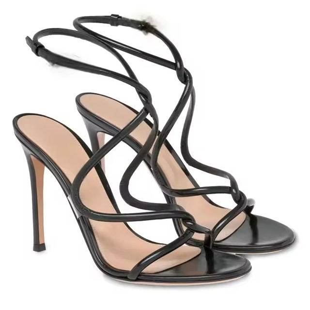 Alessia Round Toe Stiletto Wedding Sandals