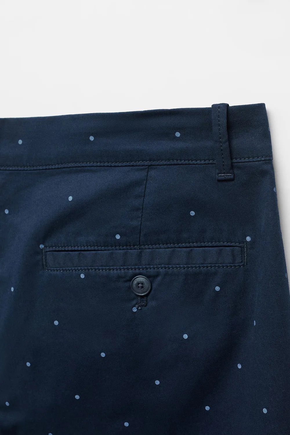 Slim-Fit Cotton Micro-Print Shorts