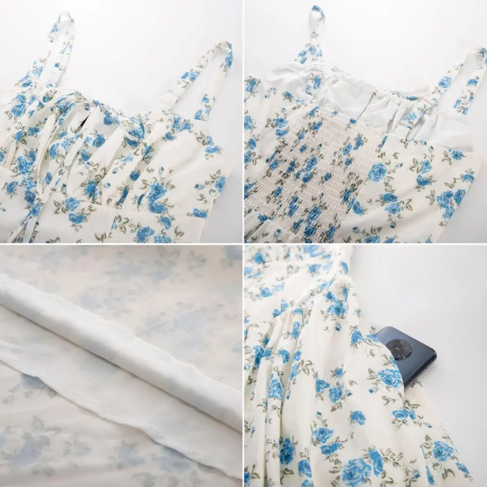 Women's Floral Corset Midi Sundress💞
