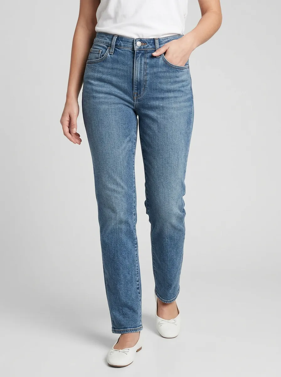 Everyday Jeans with Straight Leg Detail