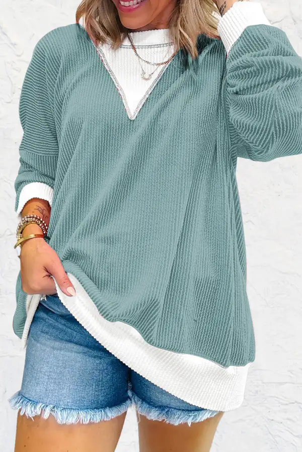 Textured Loose Fit Top