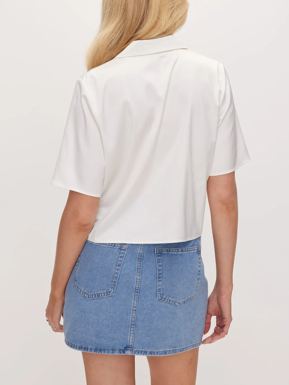 Casual Style Satin Shirt