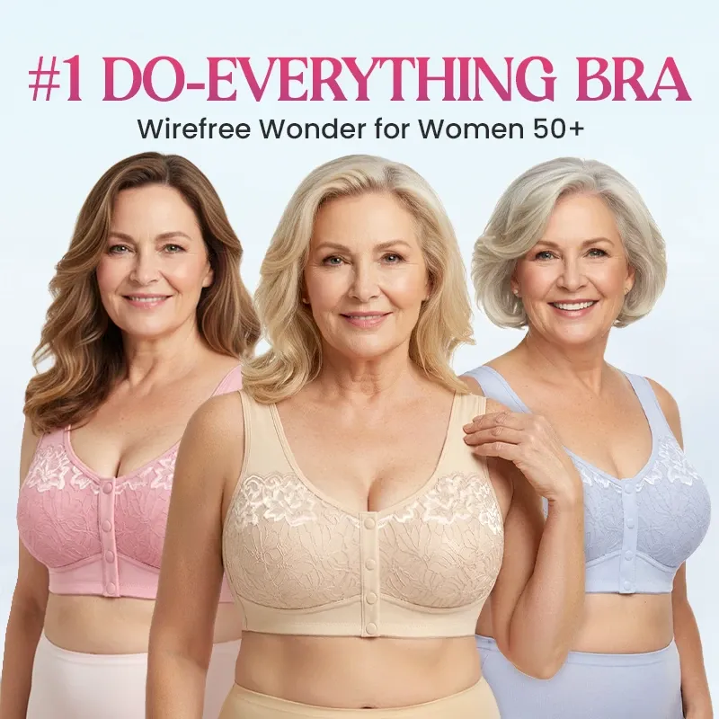 🔥Last Day💥Front Closure Breathable Cotton Lifting Bra for Seniors🔥8-Pack Only $24