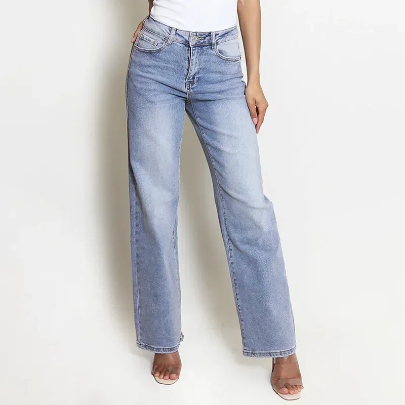 🔥Last Day 50% Off 🔥Women's Minimalist High Waist Denim Stretch Wide Leg Jeans