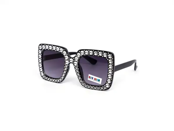 12-Pack Kids Square Rhinestone Sunglasses