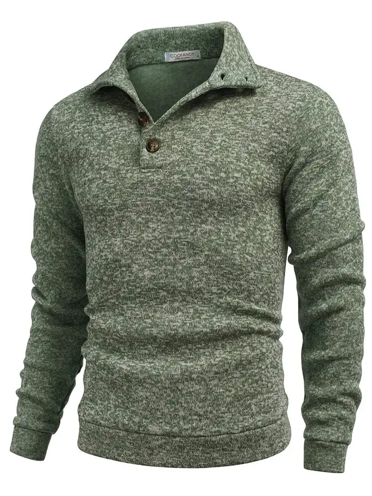 Casual Thermal Texured Knitted Sweatshirt Hoodie