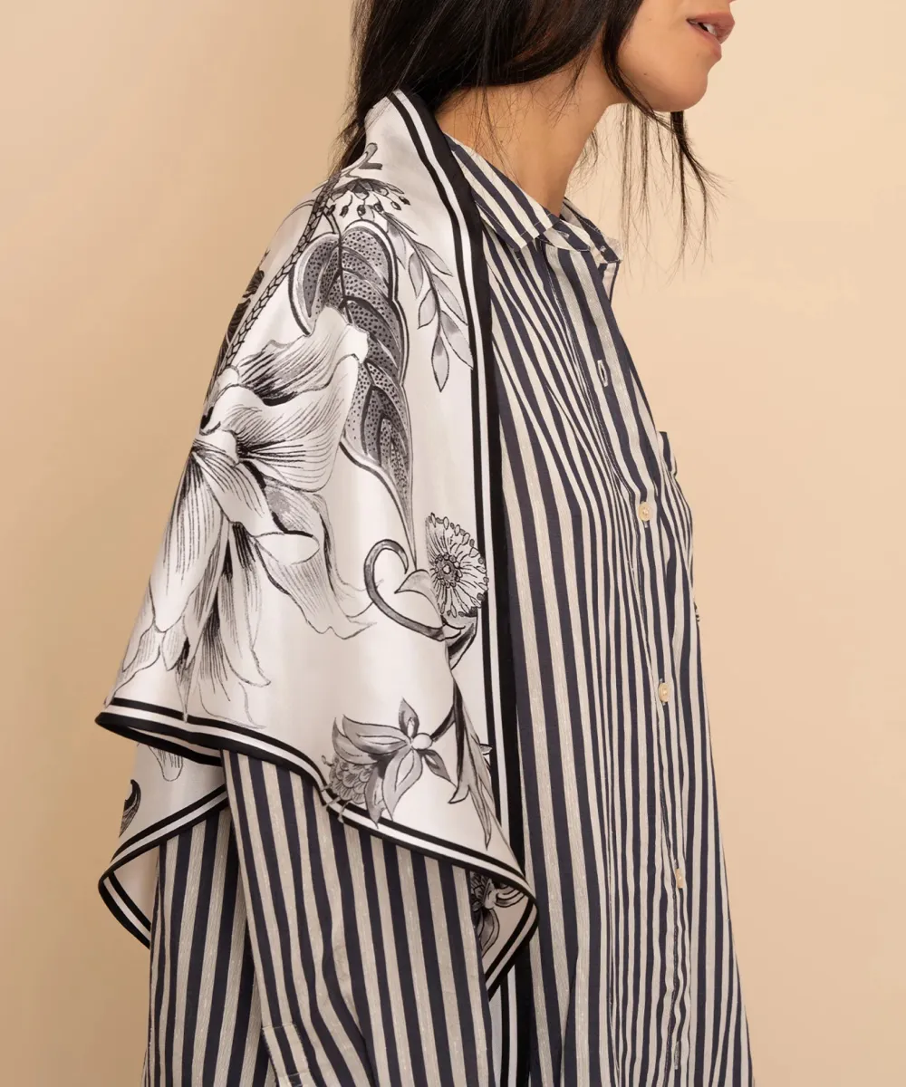 Casual Style Silk Triangle Scarf