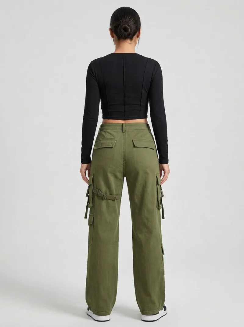 Functional Multi Pocket Shape Women's Multi Pocket Cargo Pants