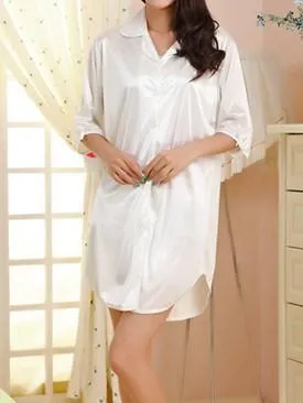 Button Up Tunic Nightgown