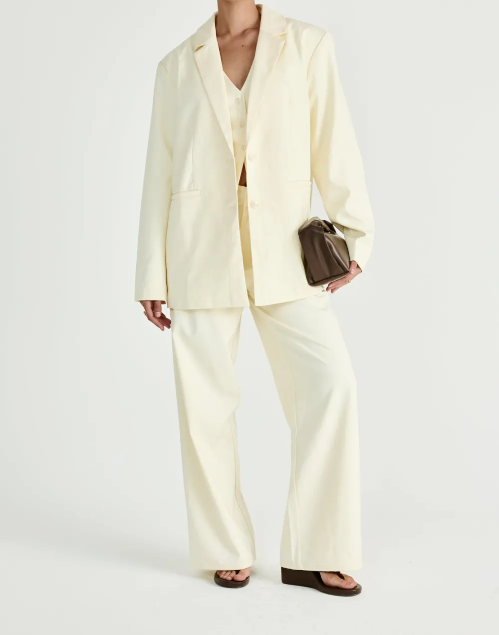 Business Casual Solid Color Trousers