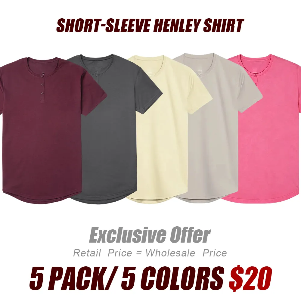 🛒 90% OFF NOW!2026 New Men's Henley Drop-Cut