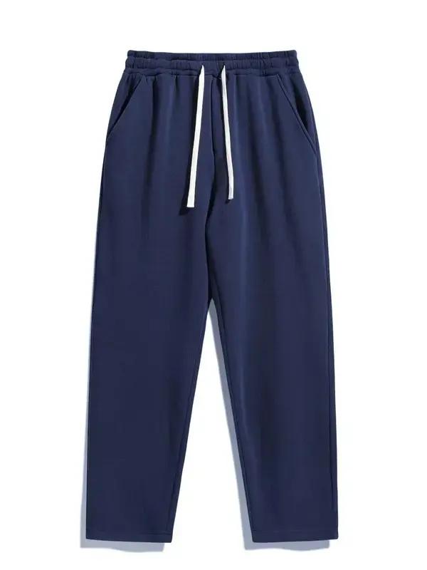 Men’s Regular Fit Solid Drawstring Waist Sweatpants