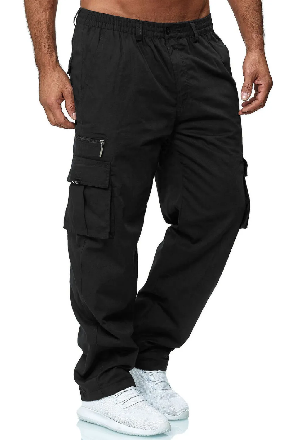 Comfortable Men's Cargo Pants with Multiple Pockets