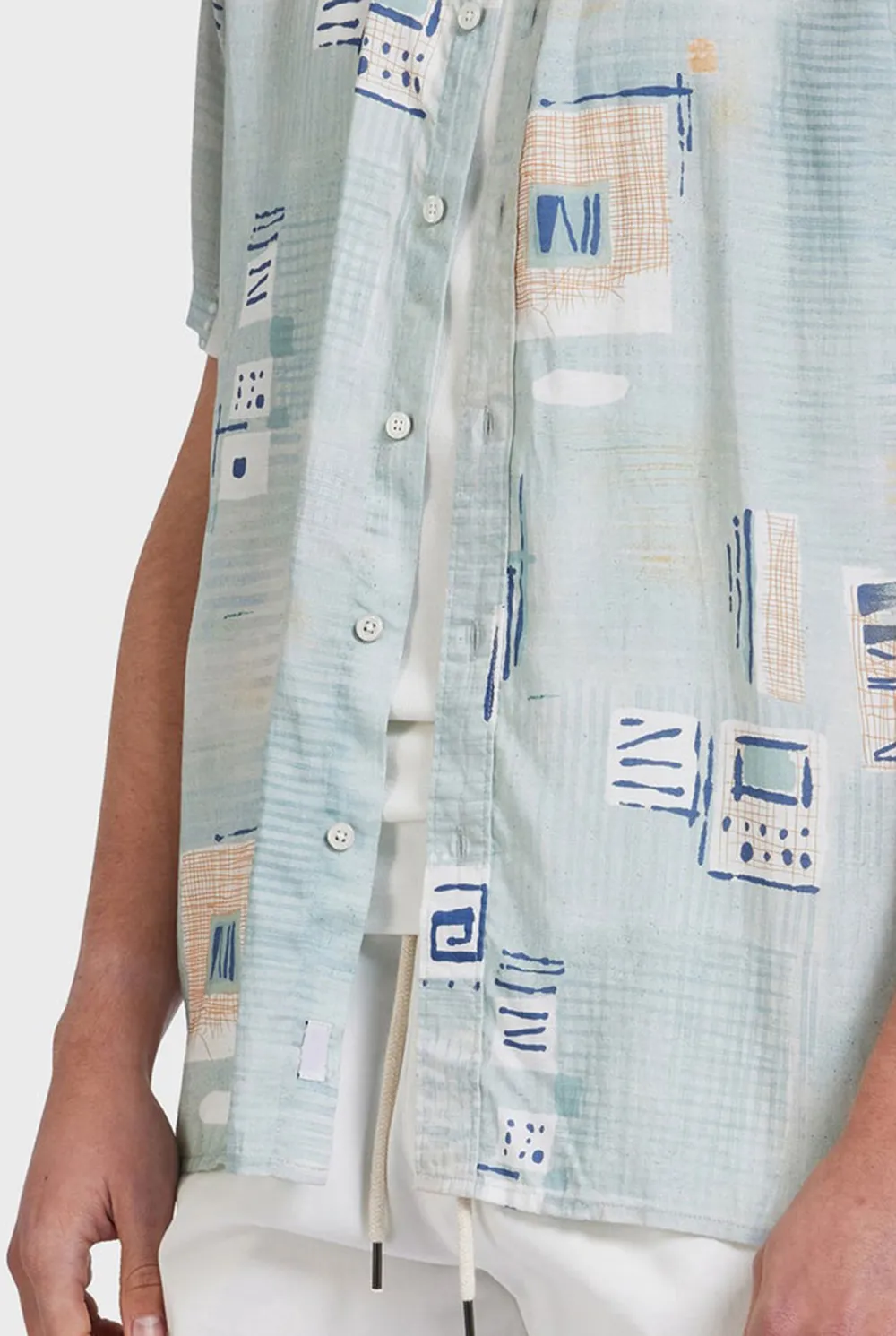 Multicolor Printed Short Sleeve